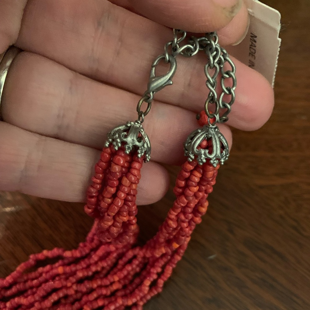 Vintage NEW Catherine Stein Coral Necklace - Picture 9 of 14